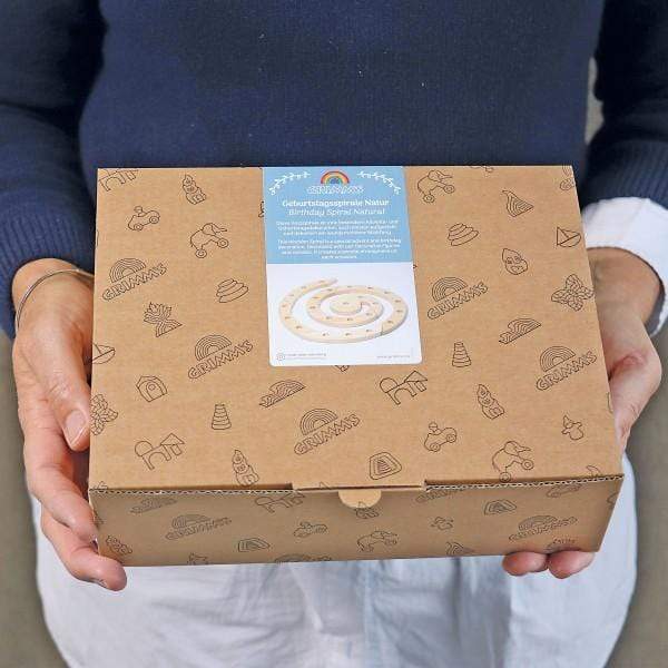 Wooden Birthday Spiral Nature Grimm's Lil Tulips