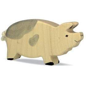 Wooden Boar Dappled Holztiger Lil Tulips