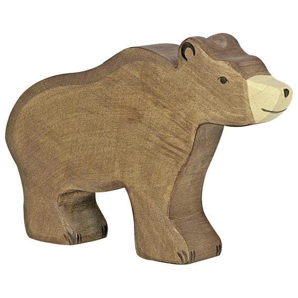 Wooden Brown Bear Holztiger Lil Tulips