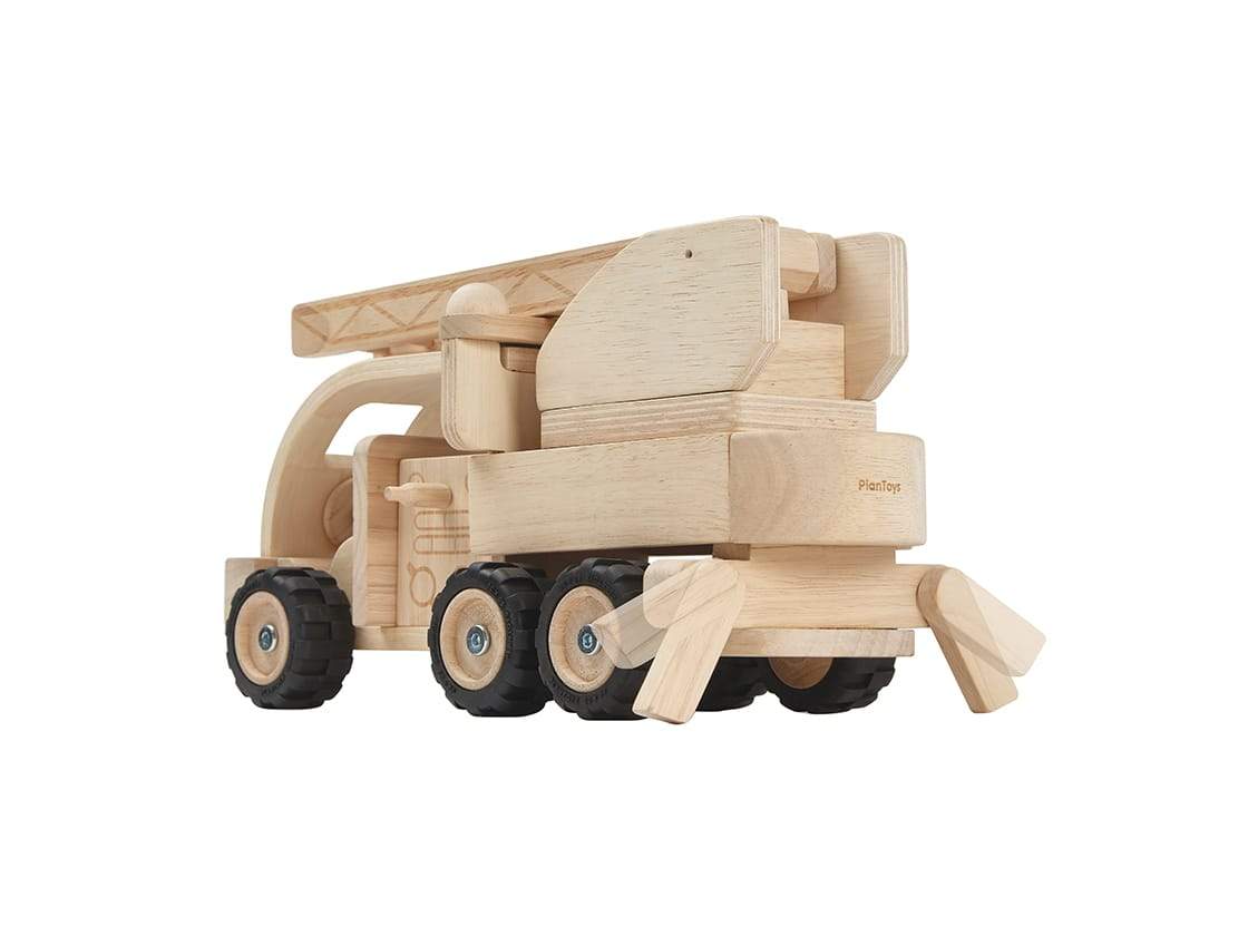 Wooden Fire Truck Plan Toys Lil Tulips
