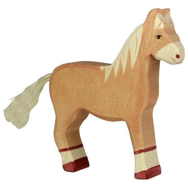 Wooden Horse Light Brown Holztiger Lil Tulips