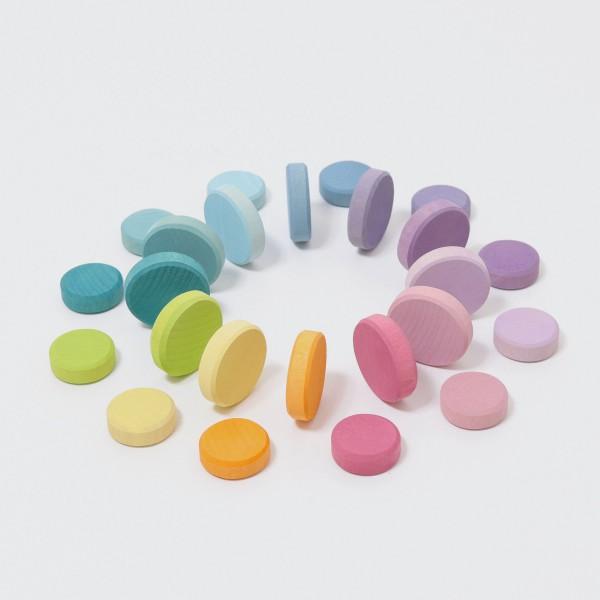 Wooden Pastel Coins Grimm's Lil Tulips