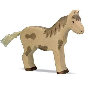 Wooden Standing Horse Dappled Holztiger Lil Tulips