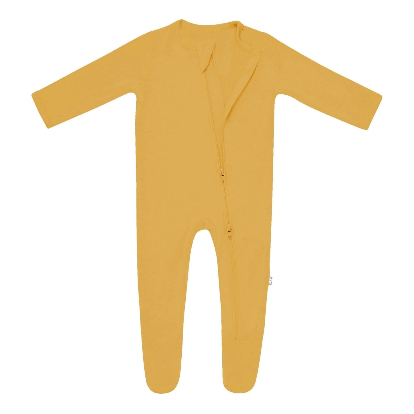 Zippered Footie in Marigold Kyte Baby Lil Tulips