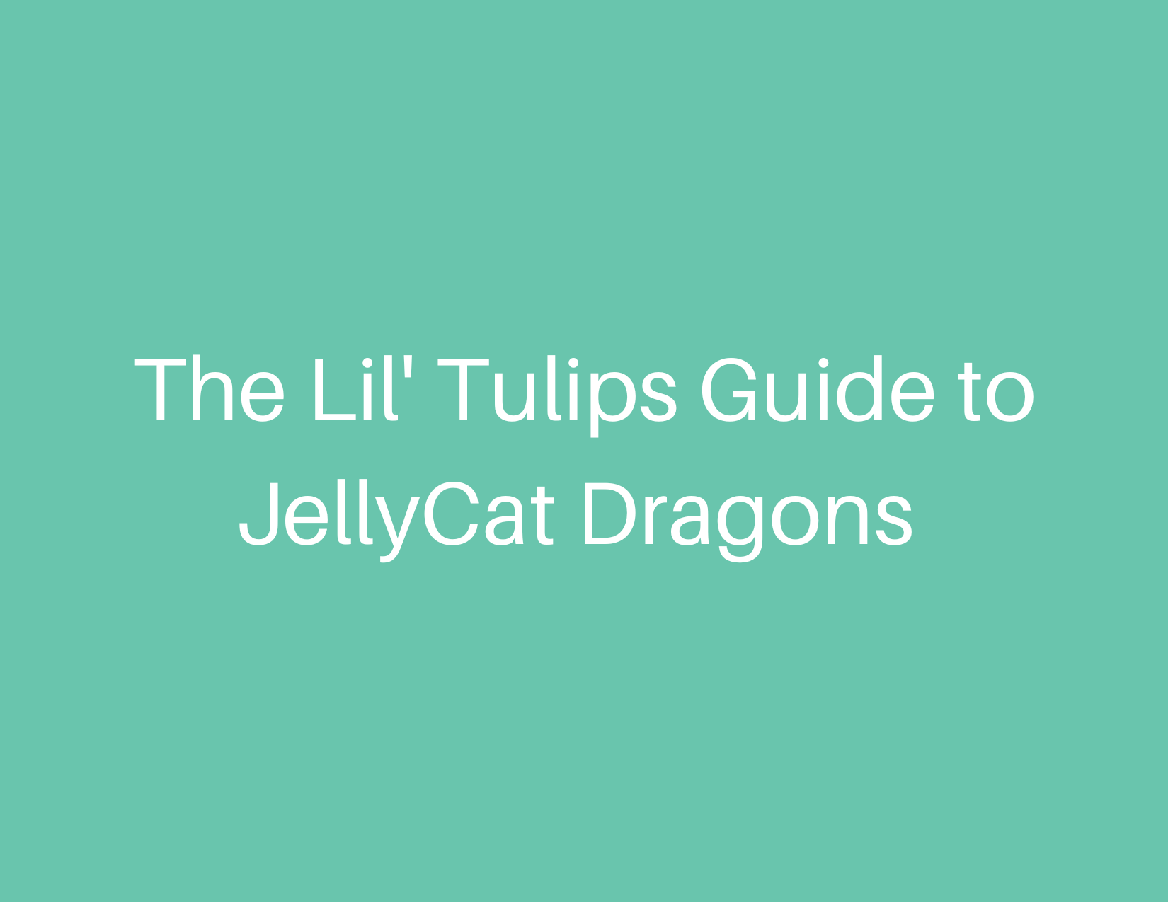 The Lil' Tulips Guide to Jellycat Dragon Stuffed Animals