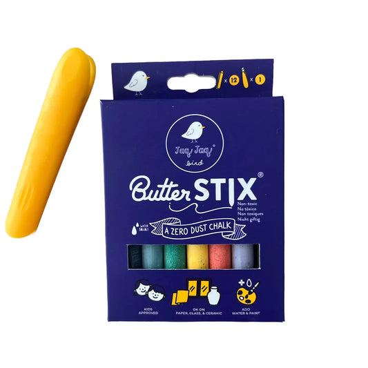 New! Butterstix 12 Muted Pastels + Holder