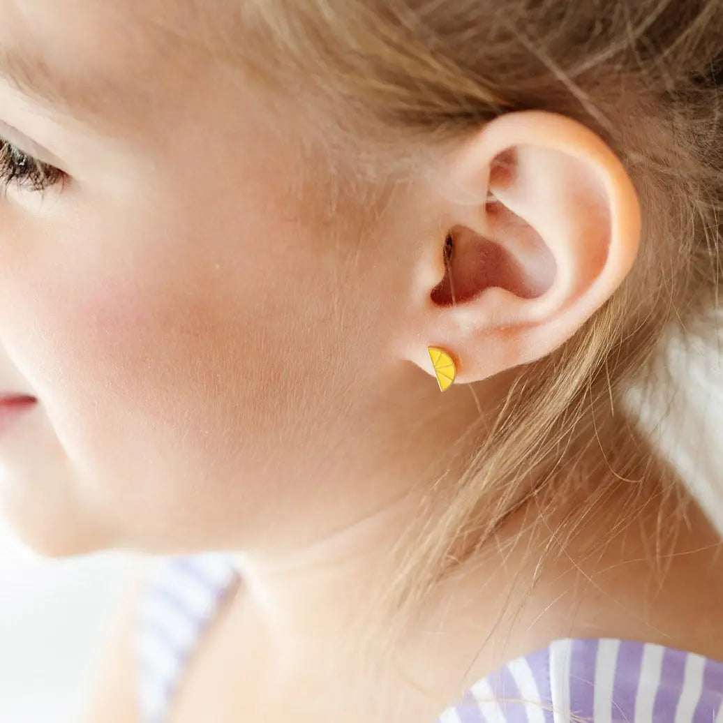 Lemon Flat Back Earrings