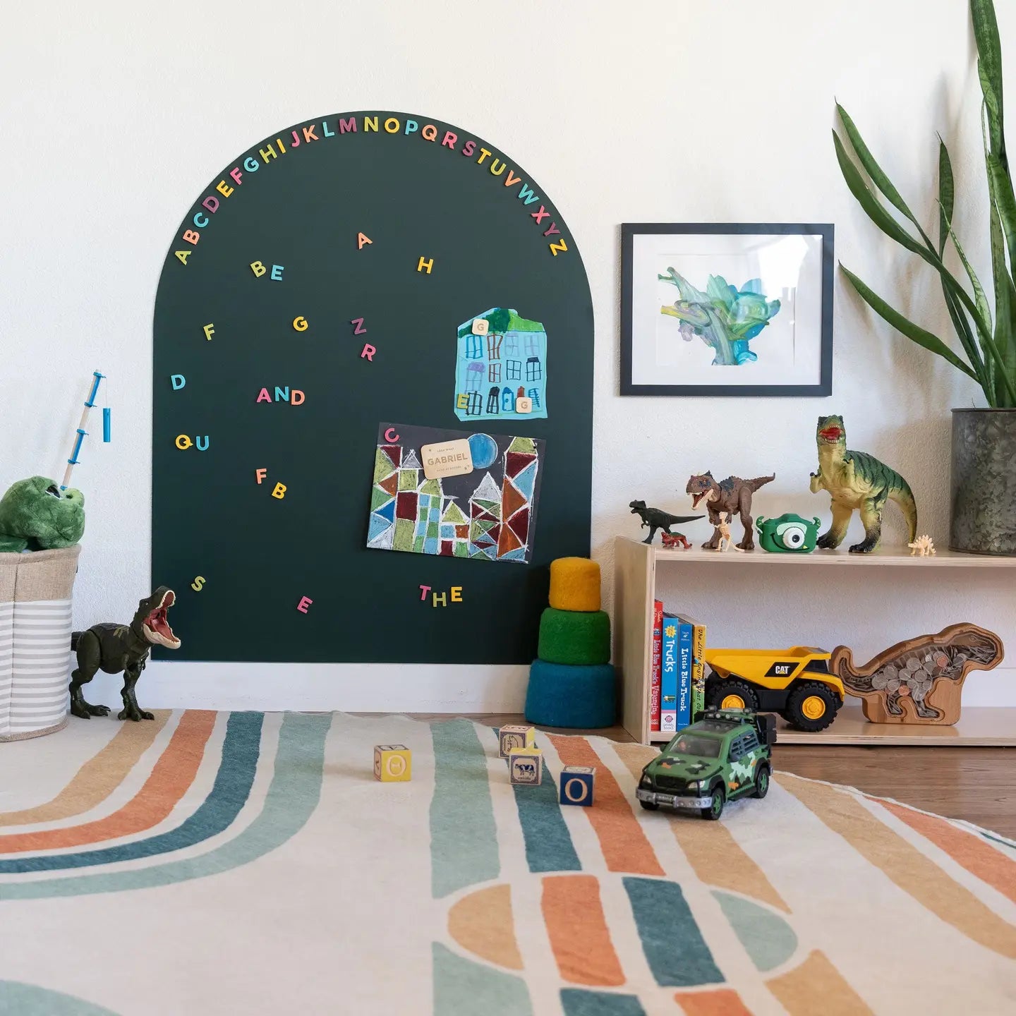 Green Magnetic Arch Wall Decal