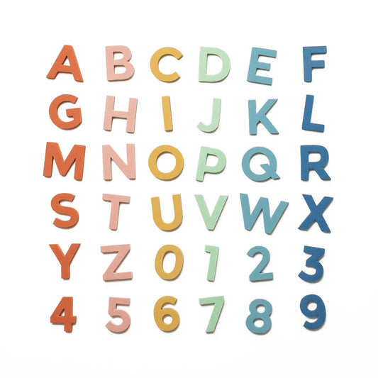 2" 36pc Rainbow Dream Magnetic Letters