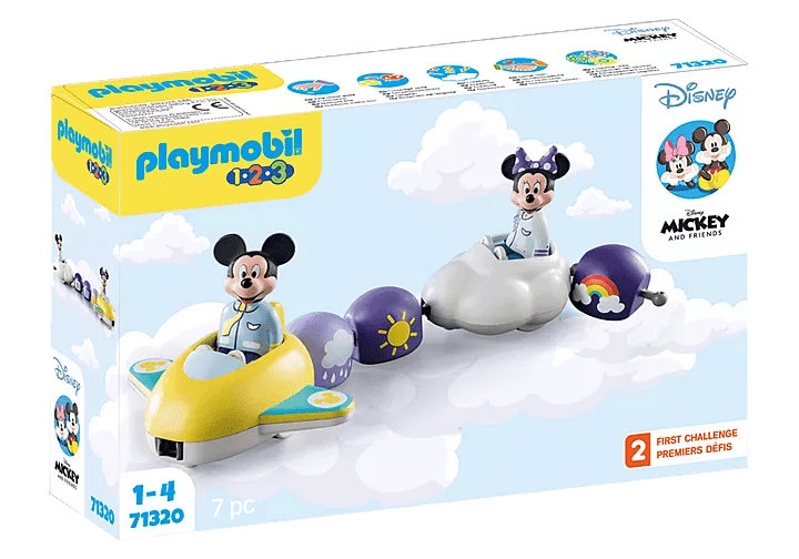 1.2.3 & Disney: Mickey's & Minnie's Cloud Ride 71320 Playmobil Toys Lil Tulips