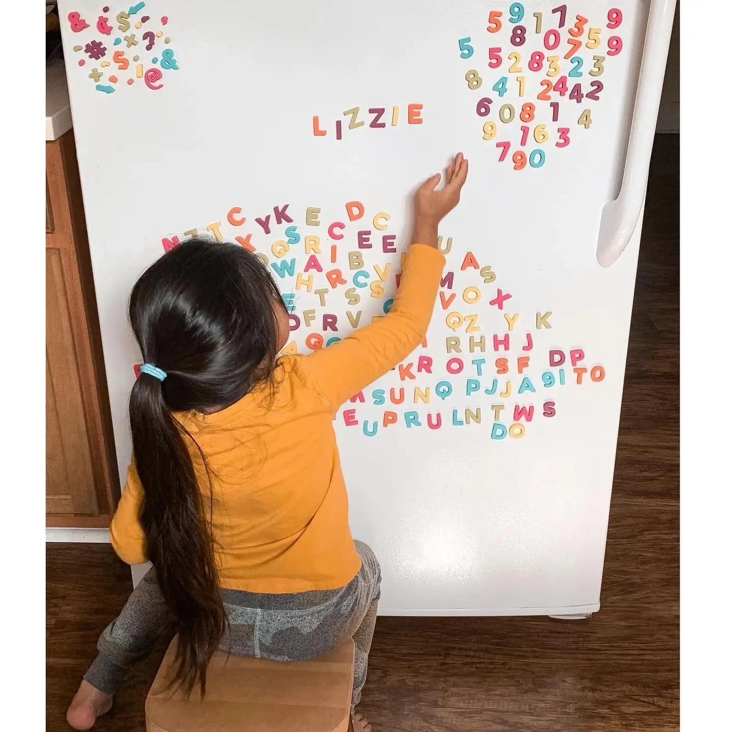 1" 200pc Rainbow Pop Magnetic Letters The Type Set Co. Lil Tulips