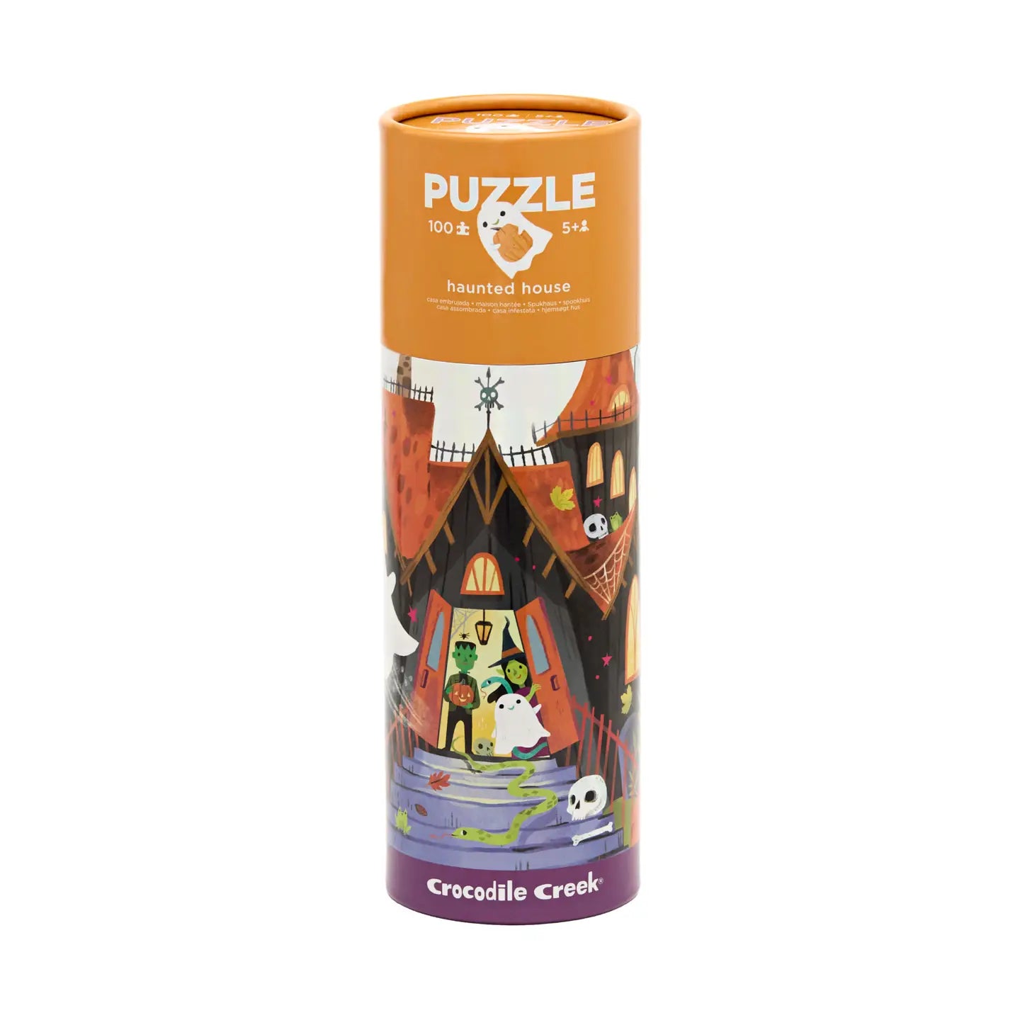 100-Piece Holographic Tube Puzzle - Haunted House Crocodile Creek Lil Tulips