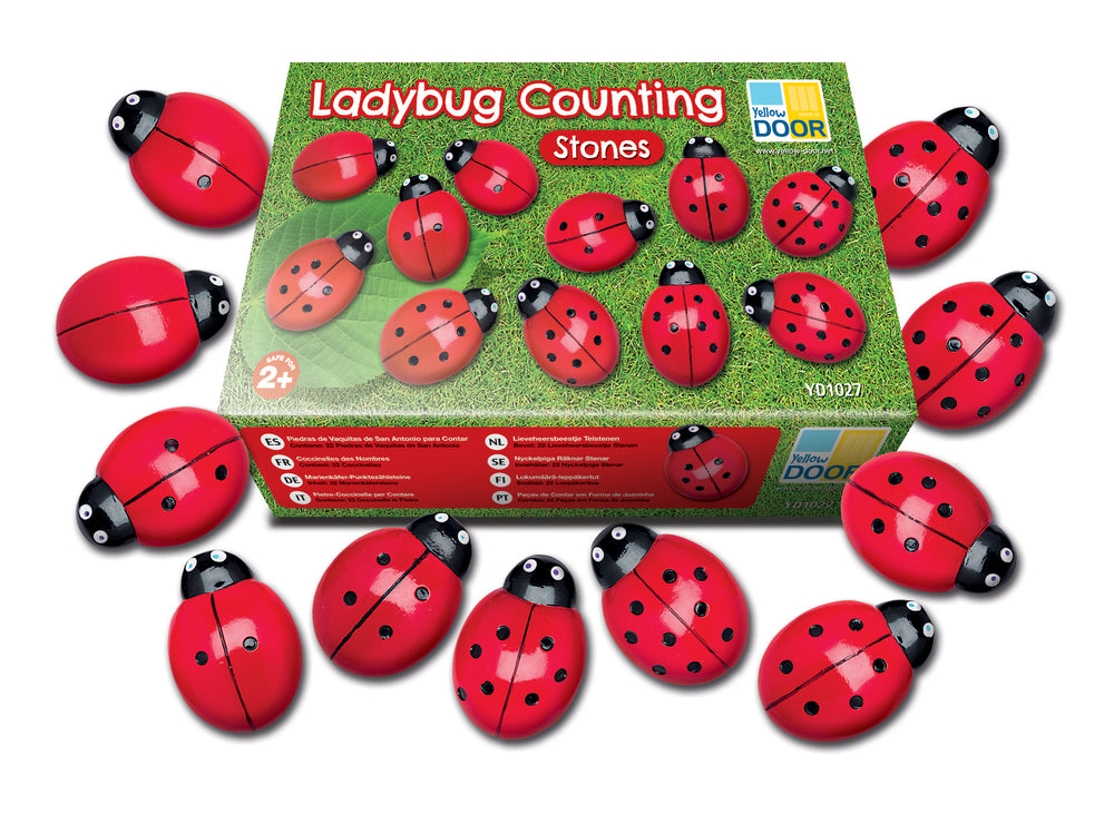Ladybug Counting Play Stones