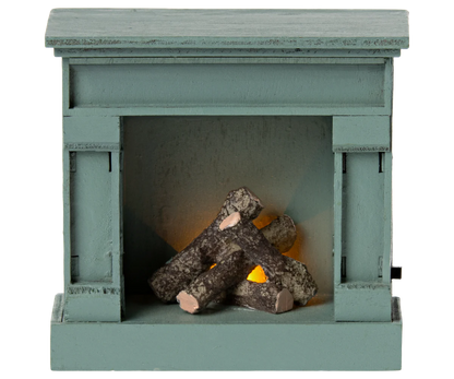 Fireplace, Mouse - Blue