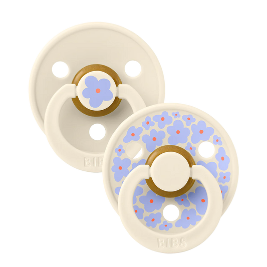 BiBS Pacifier Studio Colour 2 Pack Jasmine - Ivory Mix