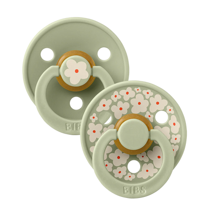 BiBS Pacifier Studio Colour 2 Pack Jasmine - Sage Mix