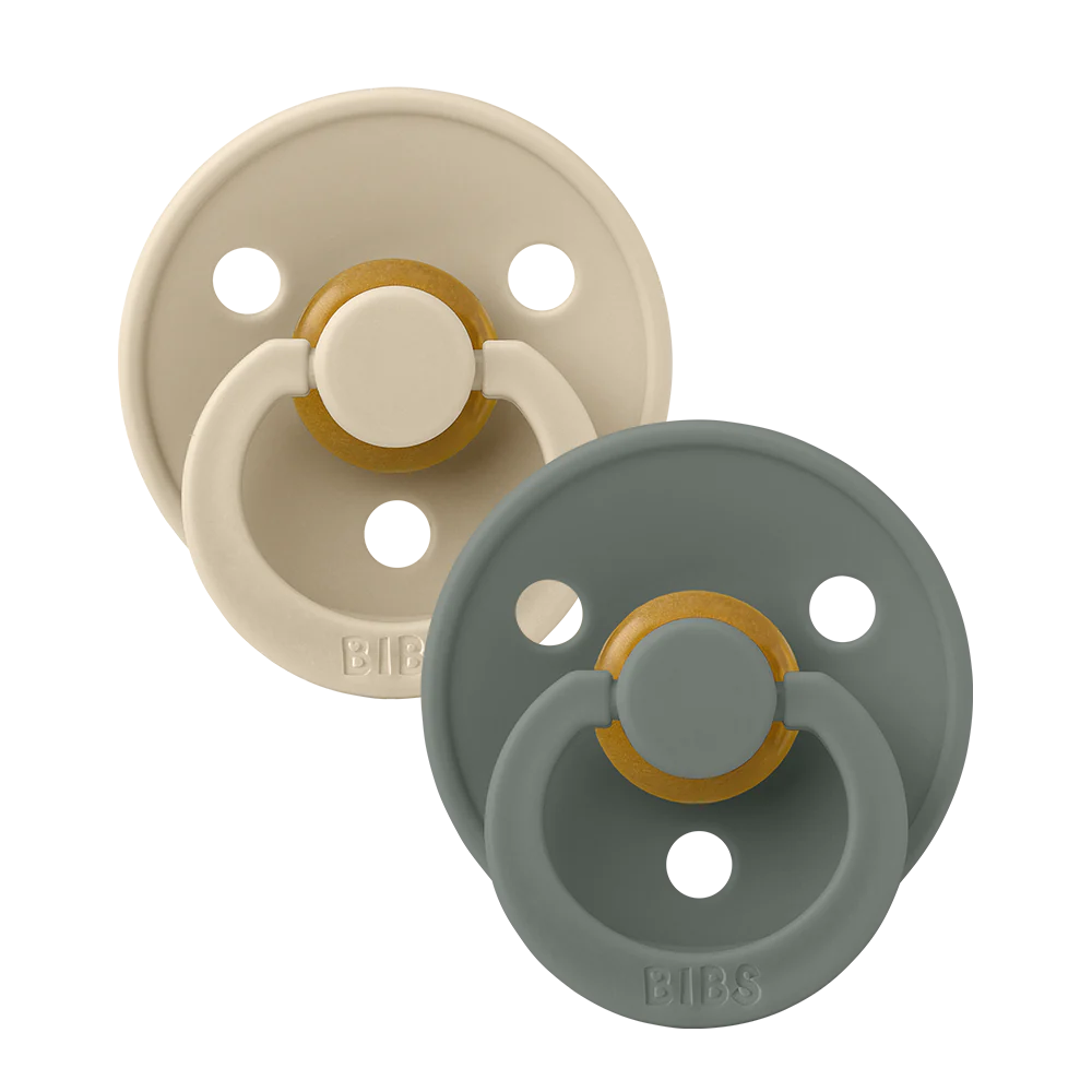 BiBS Pacifier 2 Pack - Vanilla/Pine