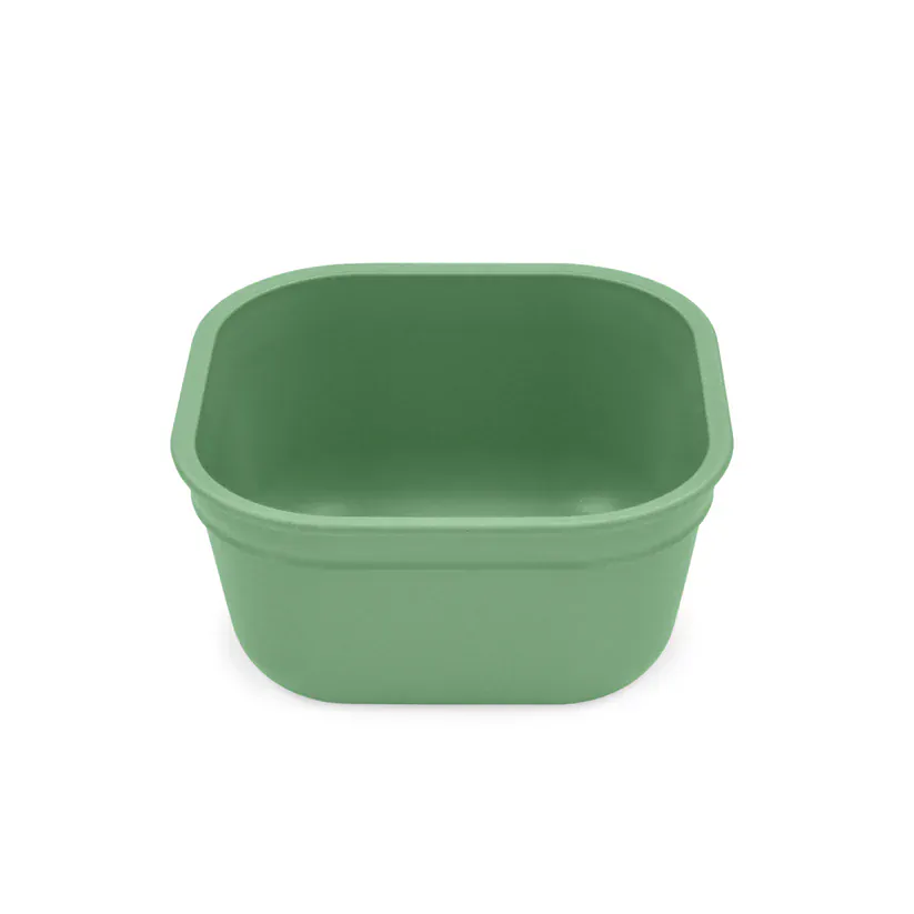 12 oz Square Bowl USA Made - Sage RePlay Lil Tulips