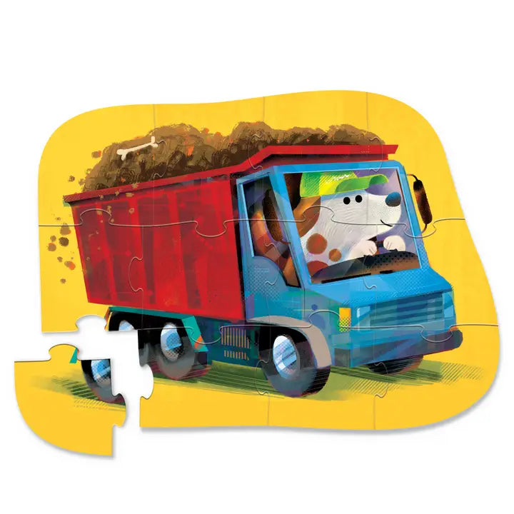 12-Piece Shaped Box Puzzle - Go Big Dog Crocodile Creek Lil Tulips