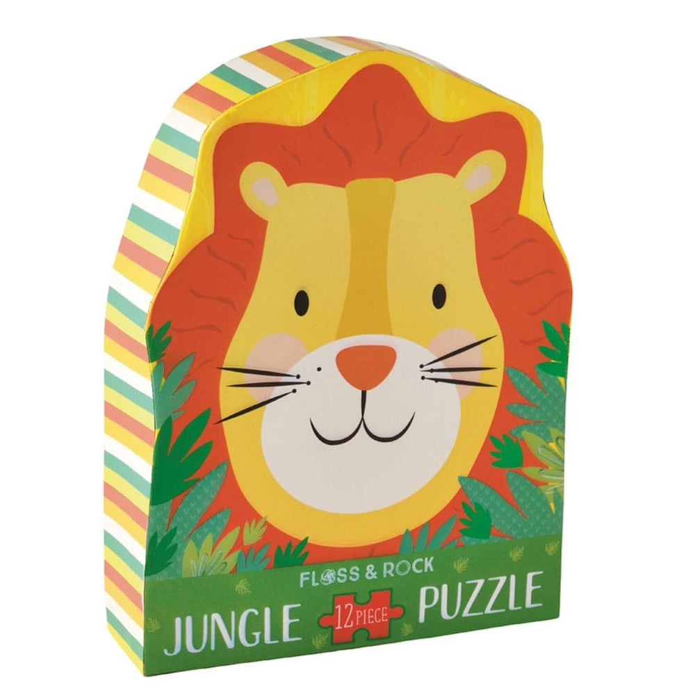 12 Piece Shaped Jigsaw Puzzle - Lion Floss and Rock Lil Tulips