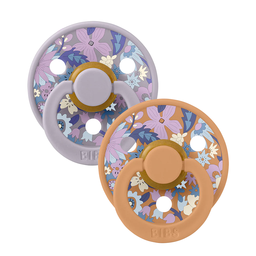 BIBS x LIBERTY Pacifier 2 Pack June Blossom - Pumpkin Mix