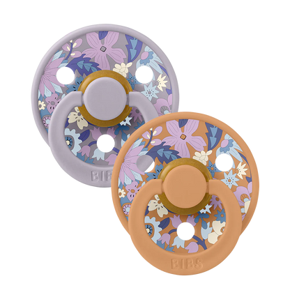 BIBS x LIBERTY Pacifier 2 Pack June Blossom - Pumpkin Mix