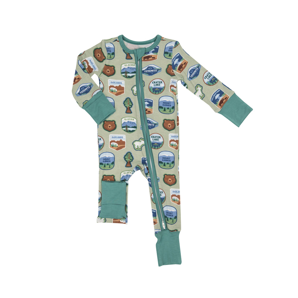 National Parks Patches West 2-Way Zipper Romper