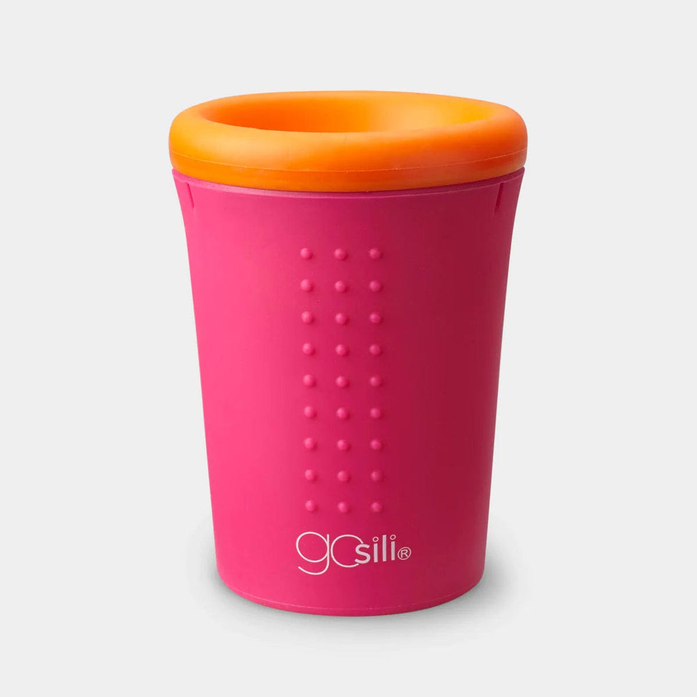 12oz Oh! Cup Hot Pink | Orange Silikids Lil Tulips