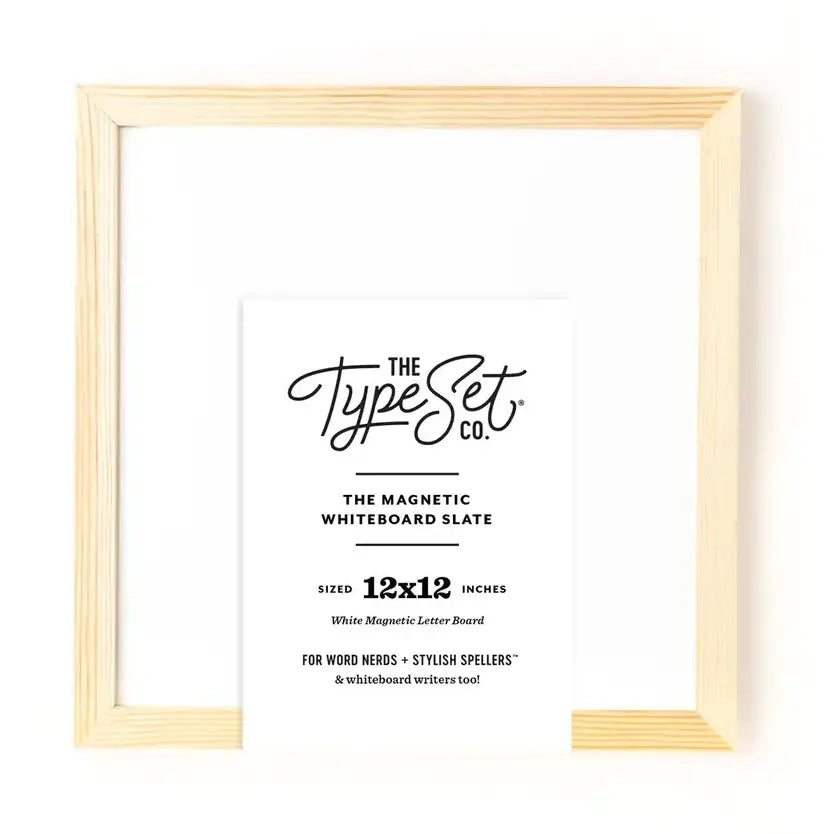 12x12 Magnetic Whiteboard The Type Set Co. Lil Tulips