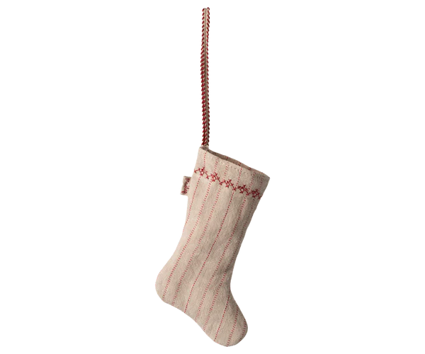 Stocking ornament, Stripe - Sand