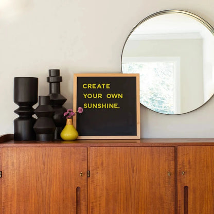 15x15 Black Magnetic Chalkboard The Type Set Co. Lil Tulips