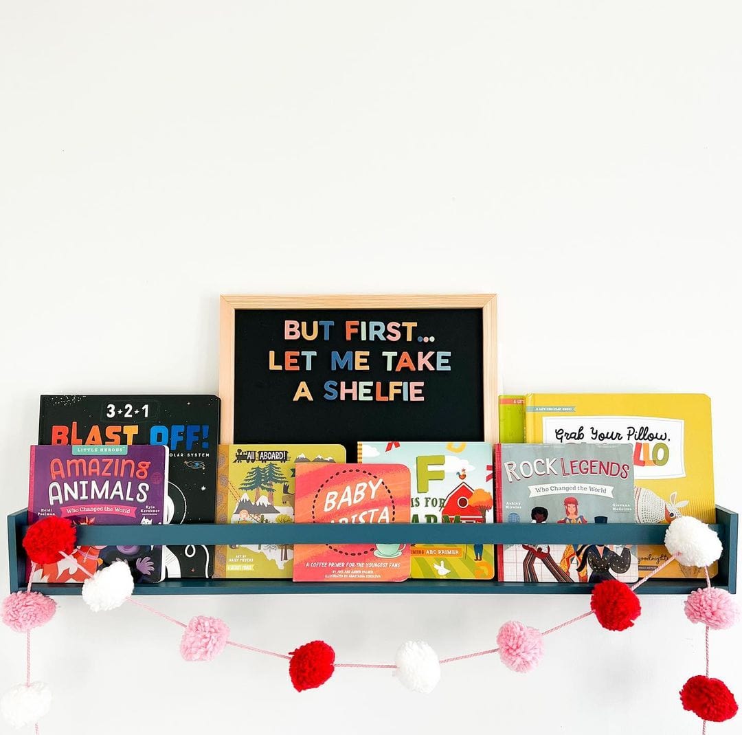 15x15 Black Magnetic Chalkboard The Type Set Co. Lil Tulips