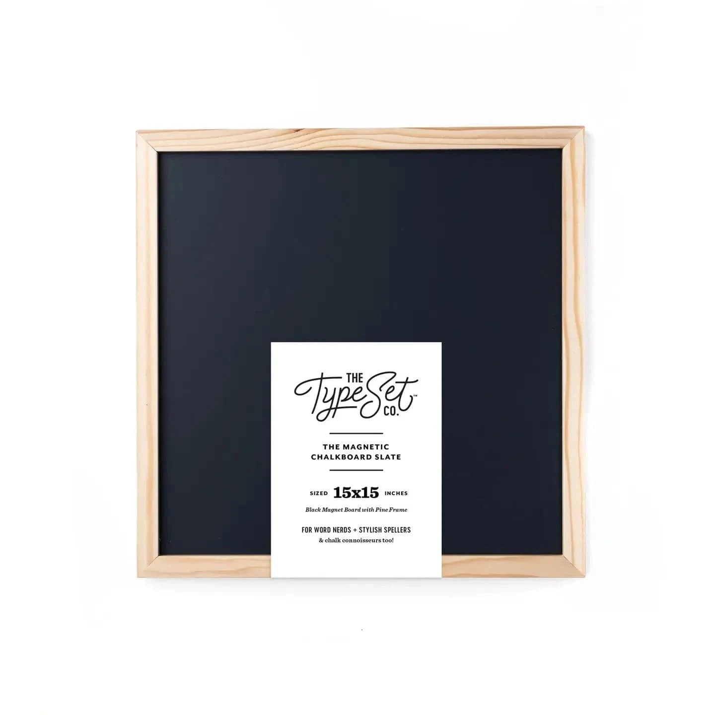 15x15 Black Magnetic Chalkboard The Type Set Co. Lil Tulips
