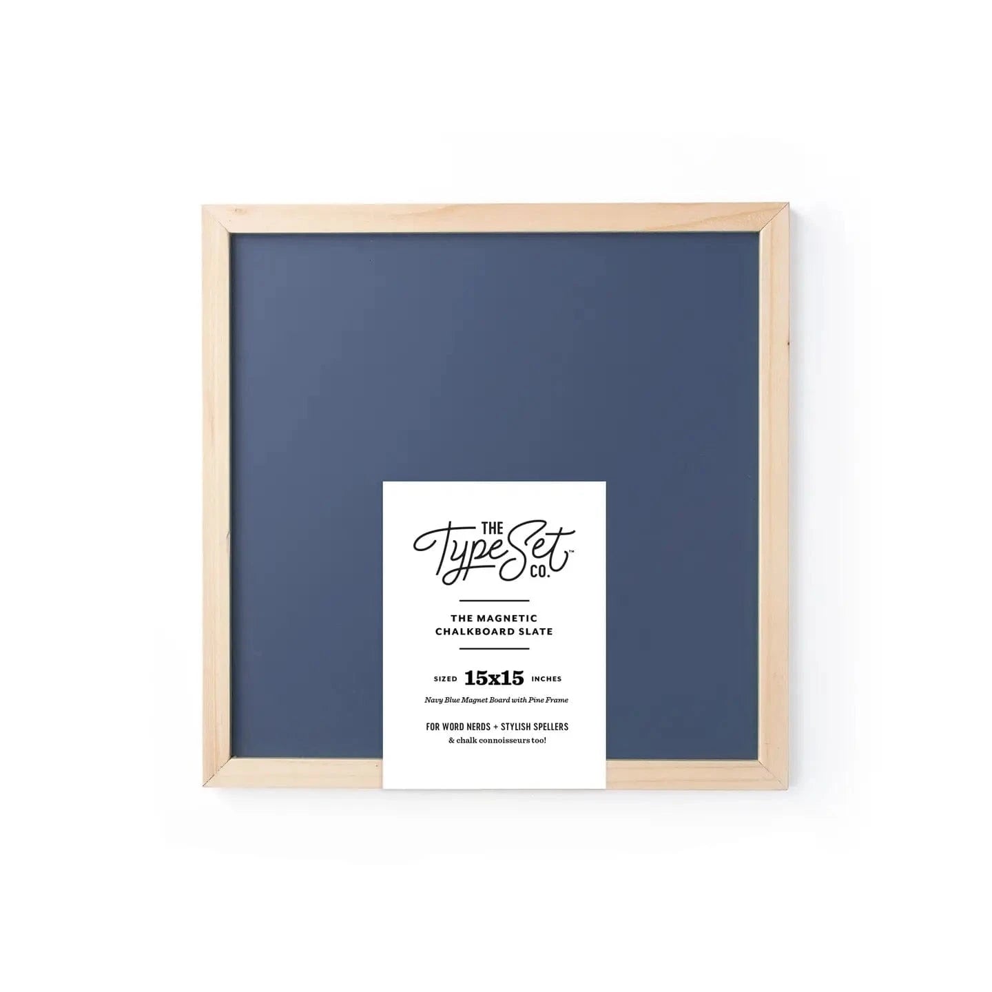 15x15 Navy Blue Magnetic Whiteboard The Type Set Co. Lil Tulips