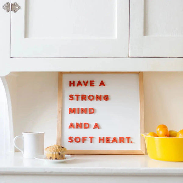 15x15 White Magnetic Whiteboard The Type Set Co. Lil Tulips