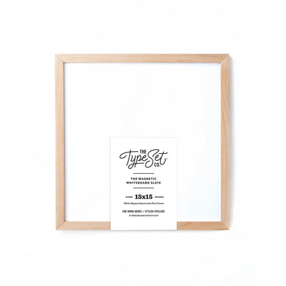 15x15 White Magnetic Whiteboard The Type Set Co. Lil Tulips