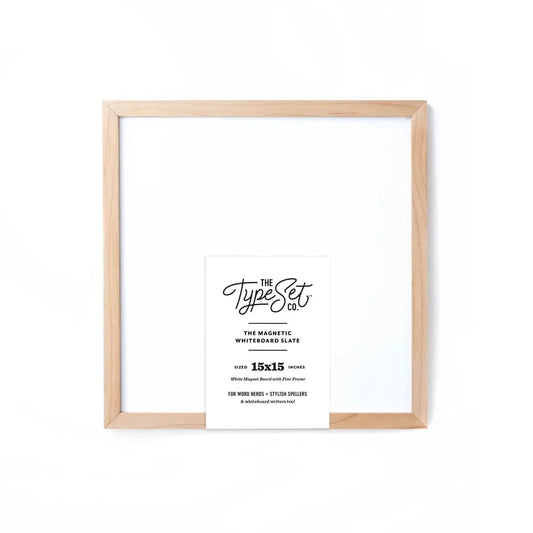 15x15 White Magnetic Whiteboard The Type Set Co. Lil Tulips