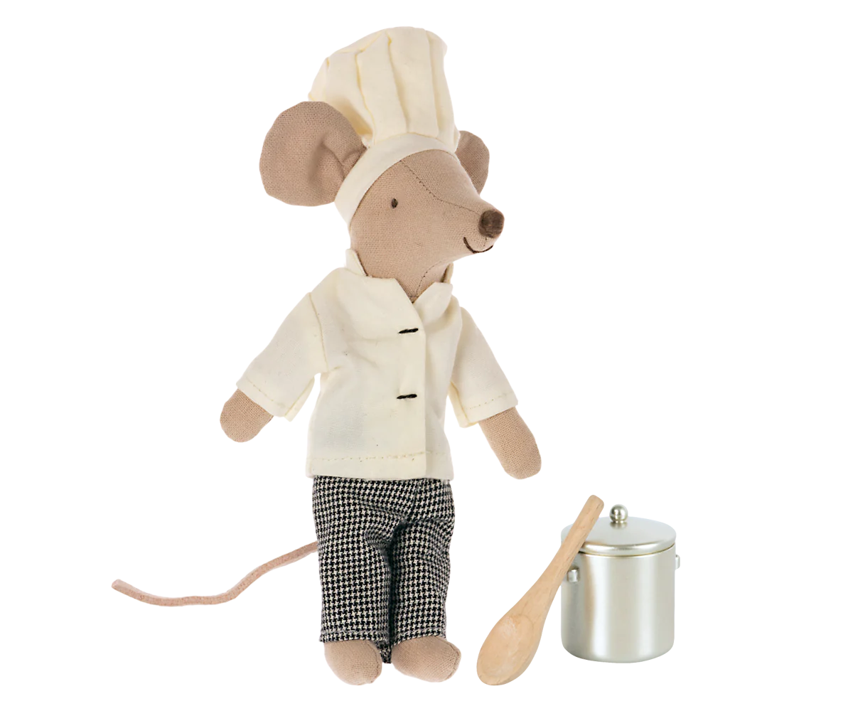 Chef mouse w. soup pot and spoon 2024