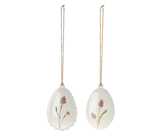 Easter Egg Ornament, 2 pcs. - Rose