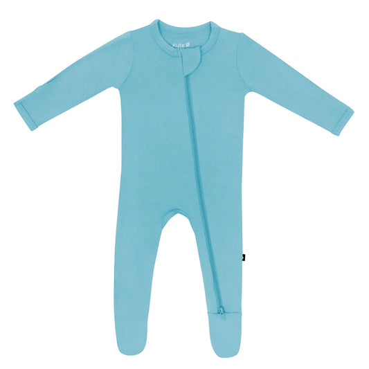 Zippered Footie in Makai