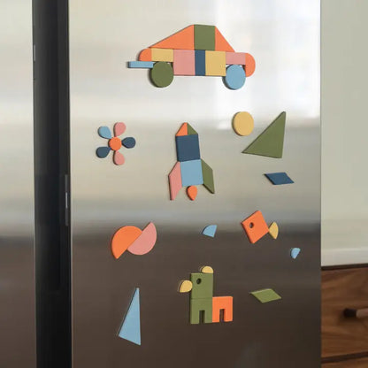 198pc Magnetic Shapes in Rainbow Mod The Type Set Co. Lil Tulips