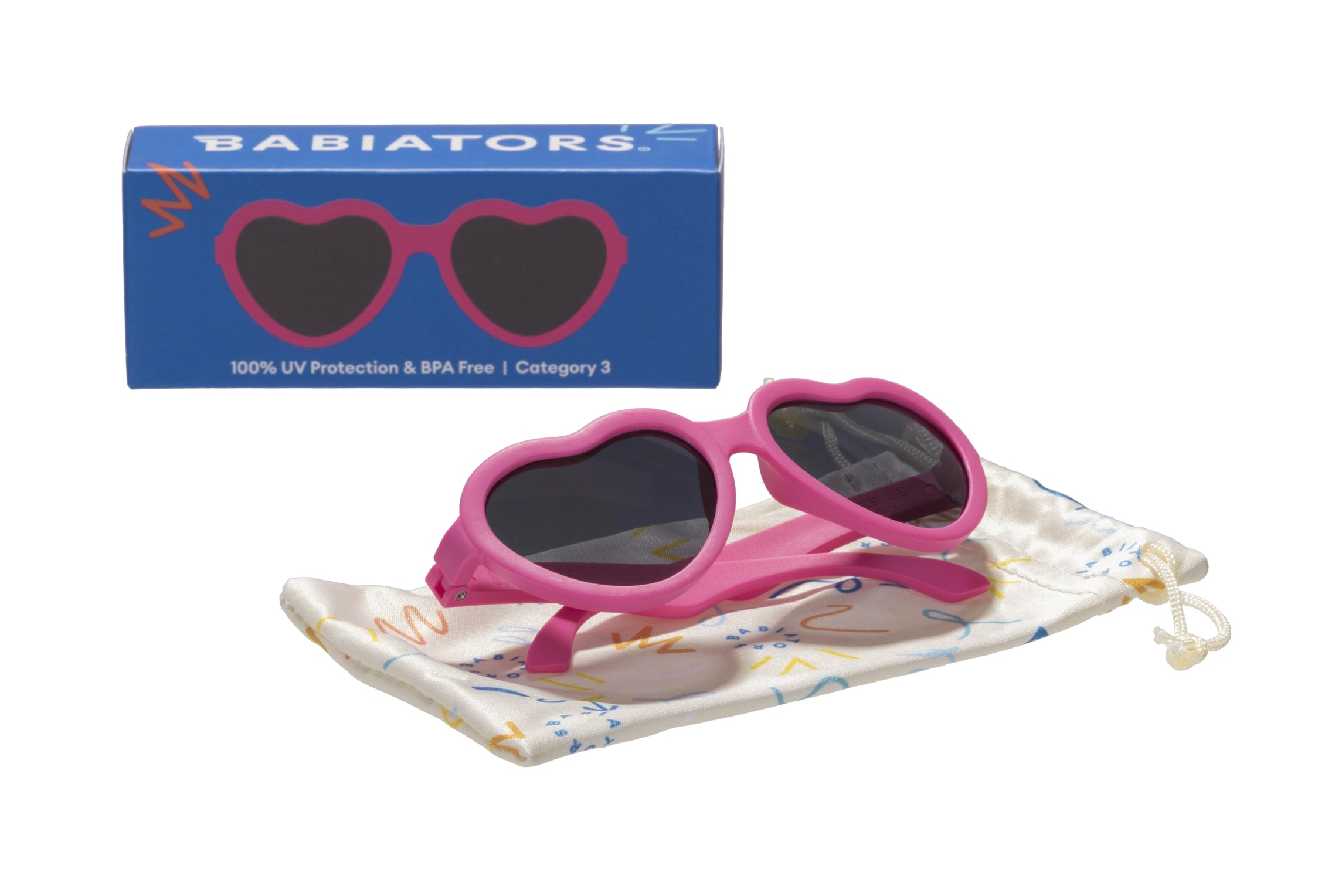 Paparazzi Pink - Heart Shaped Kids Sunglasses