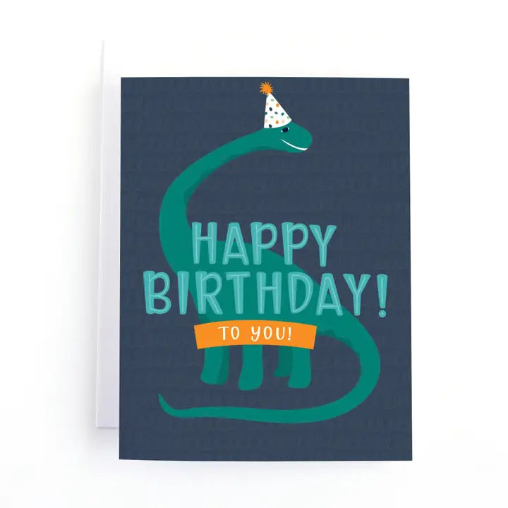 Happy Birthday To You Children's Dinosaur Birthday Card