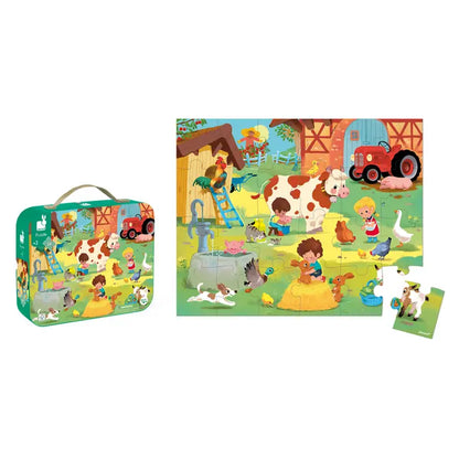 Puzzle - A Day At the Farm - 24 Pcs