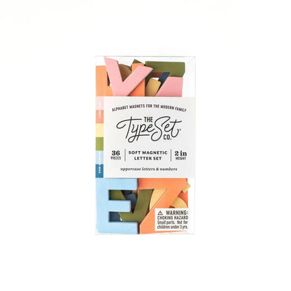 2" 36pc Rainbow Mod Magnetic Letters The Type Set Co. Lil Tulips