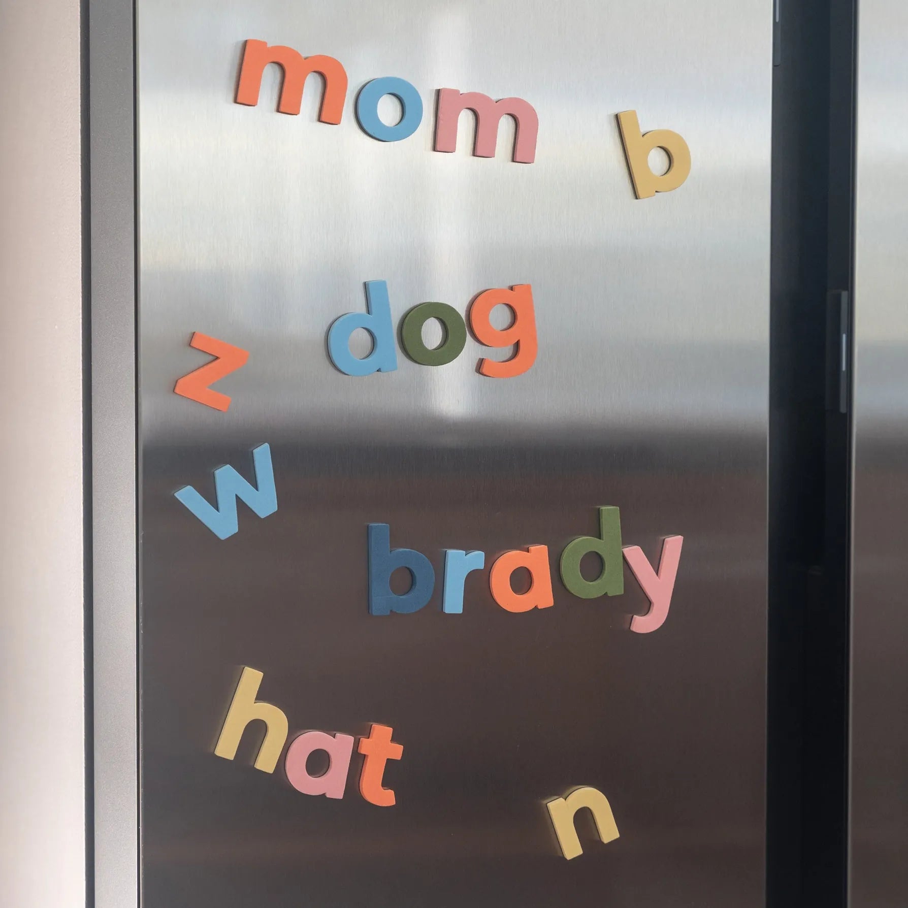 2" 75pc Lowercase Magnetic Letters in Rainbow Mod The Type Set Co. Lil Tulips