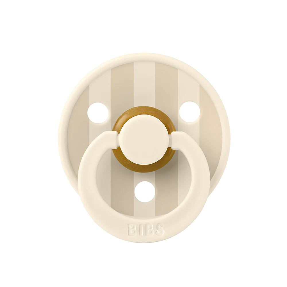BiBS Pacifier Studio Colour 2 Pack Pin - Ivory Vanilla Mix