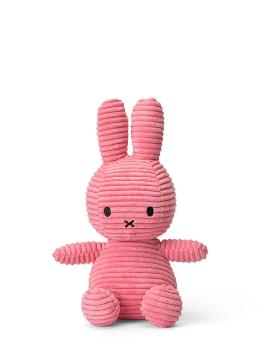 Plush Corduroy Miffy Sitting - Bubblegum Pink - 9"