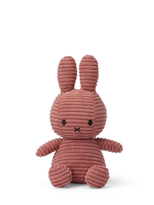 Plush Corduroy Miffy Sitting - Dusty Rose - 9"
