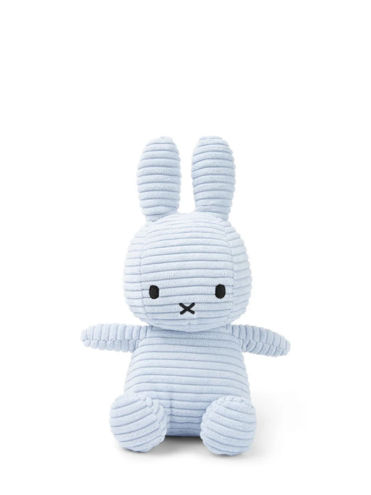 Plush Corduroy Miffy Sitting - Ice Blue - 9"